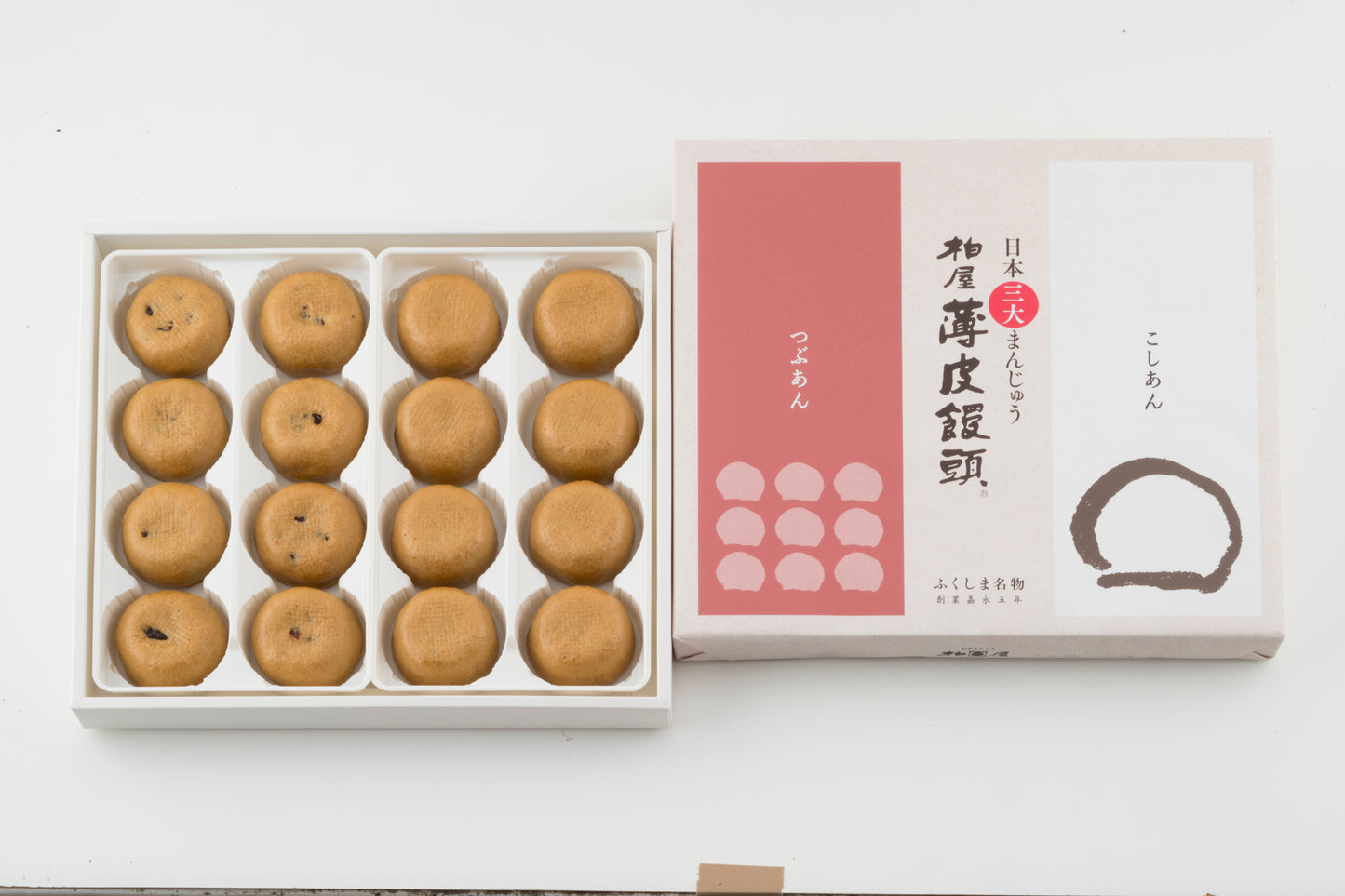 柏屋薄皮饅頭詰合せ 16個入【送料込】7B-001