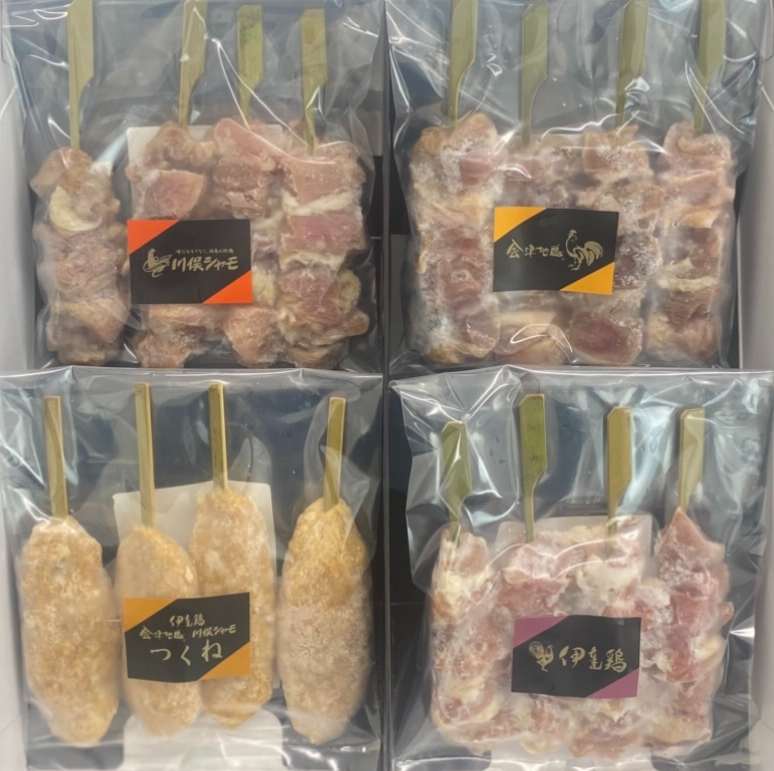 ふくしま三大ブランド鶏 焼き鳥 贅沢食べ比べセット【送料込】7C-009