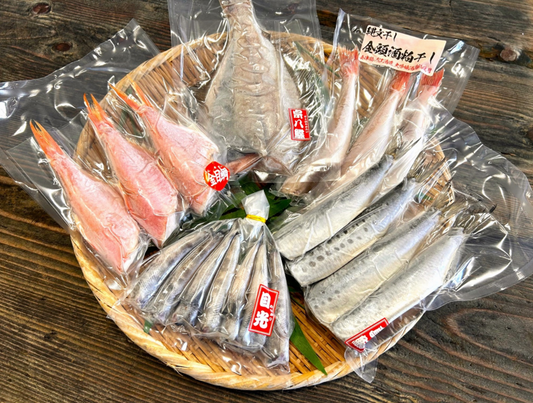 縄文干し常磐沖獲れ5種詰合せ【送料込】2025夏ギフト H-02