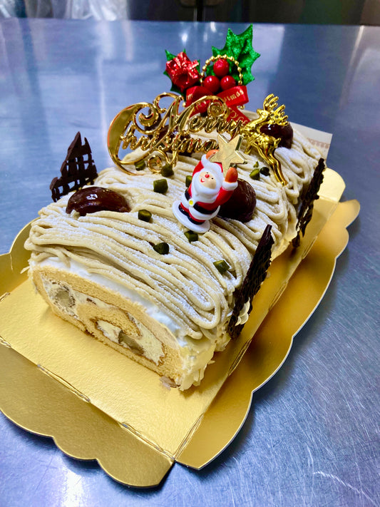 和栗のブッシュドノエル　A-13