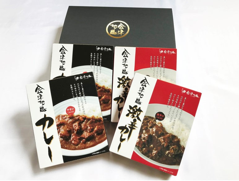 会津地鶏カレー ２種４個セット【送料込】C-032